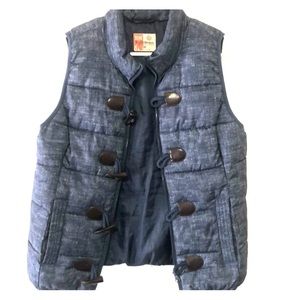 Navy blue puffer vest